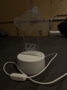 Lampka serce z napisem LOVE