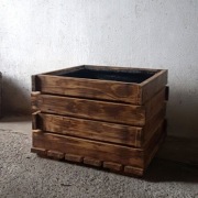 donica drewniana skrzynka 40x40 cm