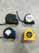 Miara, Metrówka zwijana 5 mb  Zestaw 4 szt