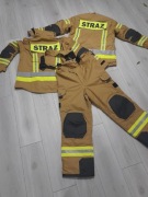 Ubranie strazackie piaskowe nomex nowe faktura