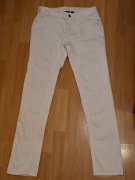 Spodnie rurki Jeans Esmara roz 40 białe stan bardzo dobry-