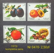 Znaczki flora:0470: owoce- Sharjah 1972r 