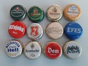 Kapsle zagraniczne zestaw 25 szt kapsel piwny