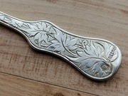 ŁYŻECZKA DO HERBATY GRAWER SREBRO PRÓBA 800 AUSTRO-WĘGRY 1872-1922r