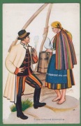 Typy ludowe Łowickie - ok.1930r. - mal. W.Boratyński