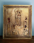 Ikona Matka Boża Radość Cierpiących XIX w. ryza