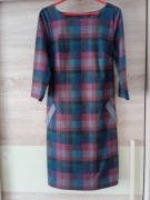 S.Oliwer ciepła sukienka w kratę jesień zima  roz.40