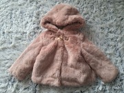 Zara Piękny kożuszek kurtka 92 brązowa