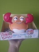 Nowy interaktywny krab, gra świeci i chodzi