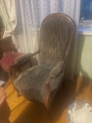 FOTEL  LUDWIKOWSKI WELUR WYSOKIE OPARCIE