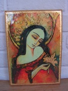 Obrazek na płótnie - "Anioł Jesiennej Zadumy"