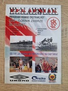 ŁKS Łódź - Górnik Zabrze 20.10.2007 program meczowy 