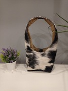 Unikalna, wyjątkowa torebka ze skóry naturalnej z włosiem . Hand made!!