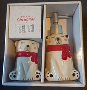 Dozownik na mydło - płyn kubek np do szczoteczek porcelana