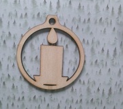 bombka sklejka 10 cm decoupage scrapbooking mod16