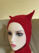 Cap Hat cat kotka czapka z uszami kota handmade balaklava kominiarka