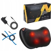 Masażer rozgrzewający do ciała poduszka masująca z kablem i wtyczką do auta