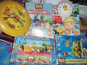 BOB BUDOWNICZY super zestaw  - puzzle, klocki, zegar, książki