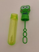 Przyrząd do puszczania baniek mydlanych żaba żabka zielony