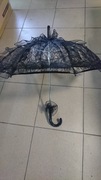 Parasol koronkowa czarna na ślub 
