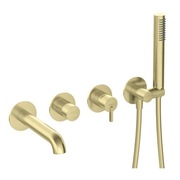 DEANTE SILIA bateria wannowa 4-otworowa podtynkowa, złoto szczotkowane