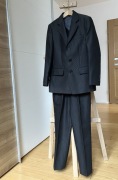 Elegancji 3-częściowy garnitur, dla chłopca w rozmiarze 134, ciemny grafit