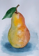 akwarela obraz gruszka format A4