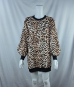 River Island sukienka bluza panterka Uk/Us XS , Eu 1