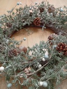 Wianek świąteczny 3 girlandy i ozdoba świąteczna na drzwi