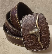 Skórzany pasek BYK RODEO Buhaj dla Hodowcy Bydła.