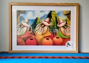 Peruwiański obraz Kobiety z Andów w ramie