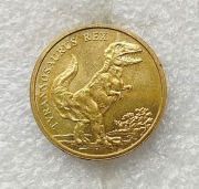 Żeton: Medal Dinosauria Tyrannosaurus Rex Polska Waga- 8,86g Średnica- 23,5