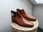 Sztyblety męskie nowe skórzane 44 kamel 