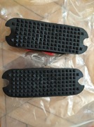 Czarne stopki do strzemion gumowe nowe