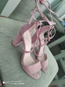 Zestaw sukienka biała koronkowa +buty 