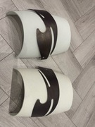 Lampa ścienna kinkiet matowe z brązowym wykończeniem zestaw 2 szt