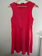 Sukienka mini czerwona rozkloszowana 