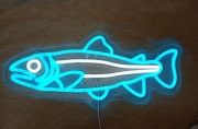 NEON RYBA RYBKA SZYLD LED do restauracja sklep rybny bar smażalnia ryb 