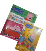 Kolorowanki zadania dla dzieci książeczki świnka Peppa 