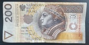 Banknot 200 zł seria YB
