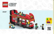 Lego City 60407 Double-Decker Sightseeing Bus Instrukcja