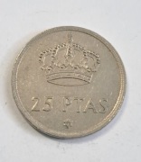 626. Moneta Hiszpania 25 peset 1975 rok 80*