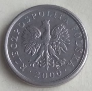 10 GROSZY 2000 - POLSKA LITERY PRZESUNIĘCIE 