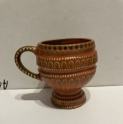 filiżanka glazura uranowa SECLA P2371 stara antyk