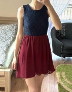 Zwiewna sukienka na ramiączkach Dark Pink