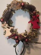 Wianek wieniec świąteczny na drzwi 27 cm średnica