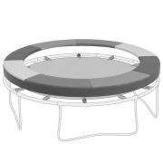 Ochraniacz osłona na krawędź trampoliny, wodoodporna Sportnow śr. 244cm
