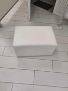 Puf biały 38x61x39cm