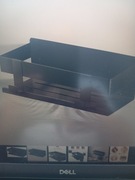 Koszyk prysznicowy WEKIS  ze stali nierdzewnej czarny , bez wiercenia.