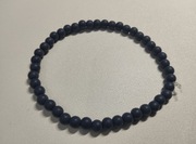 Bransoletka matowa szaroniebieska